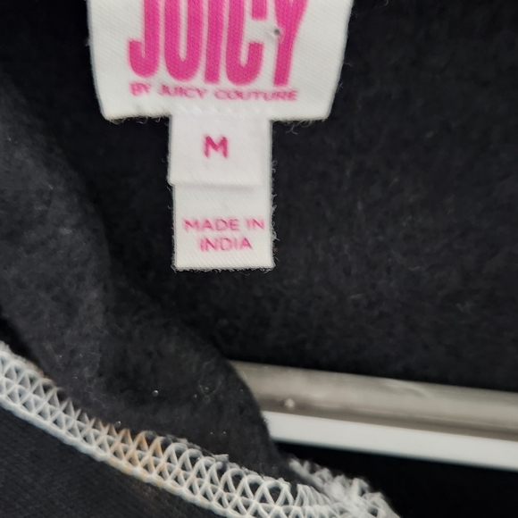 NWT JUICY COUTURE WIDE LEG PANT AND OVERSIZED CROP HOODIE TRACK PANT SET - Picture 4 of 8